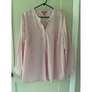 Long Sleeve Quarter Button Down Shirt